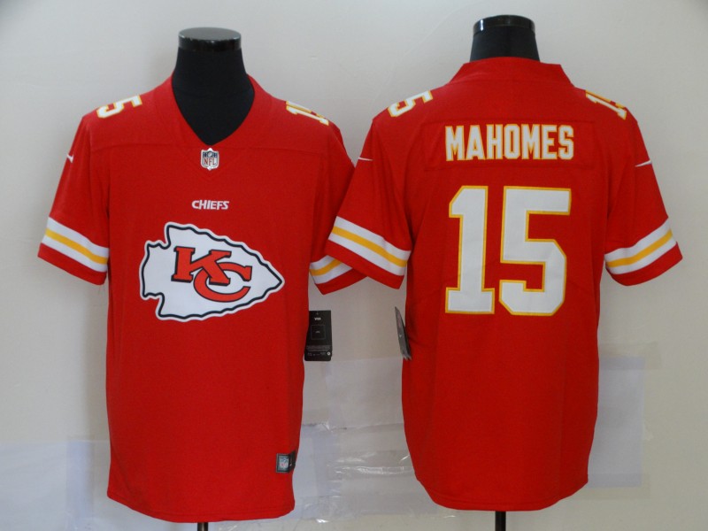 Men's Kansas City Chiefs Patrick Mahomes #15 Red Jersey